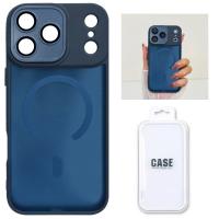 TPU Cover with Magnetic Case and Back Camera Protection for iPhone 17 Pro Blue In Blister