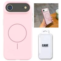 Silicon Cover with Magnetic Case for iPhone 17 Air Pink in Blister