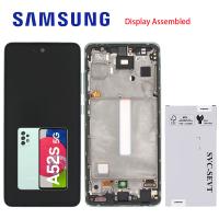 Samsung Galaxy A52s A528 Touch + Lcd + Frame Green Assembled Service Pack