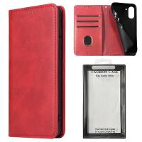 iPhone 17 Book Case Eco Leather Red In Blister