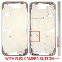 iPhone 16 Pro Middle Frame + Side Key + Flex Camera Button Natural Titanium