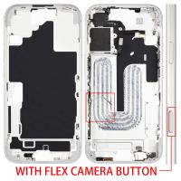 iPhone 16 Middle Frame + Side Key + Flex Camera Button White