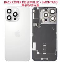 iPhone 16 Pro Back Cover + Frame Full Flex White Titanium Dissembled Grade A Original