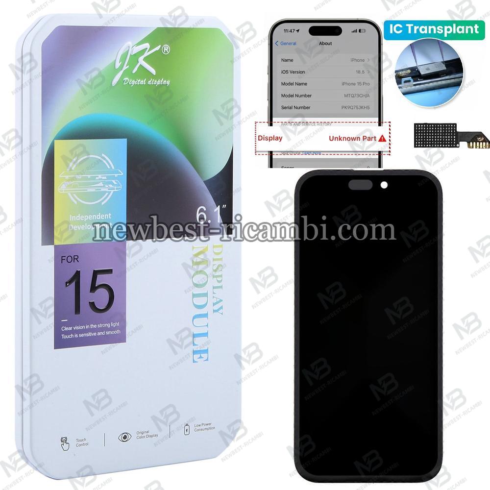 iPhone 15 Touch + Lcd + Frame Black JK Incell FHD Removable IC