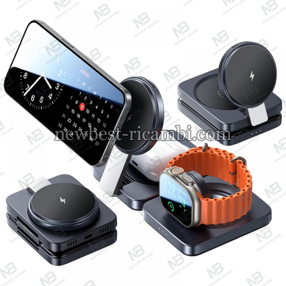 Wireless Charger Lisen W103 3in1 7.5W 1.1A Black YL0324090008