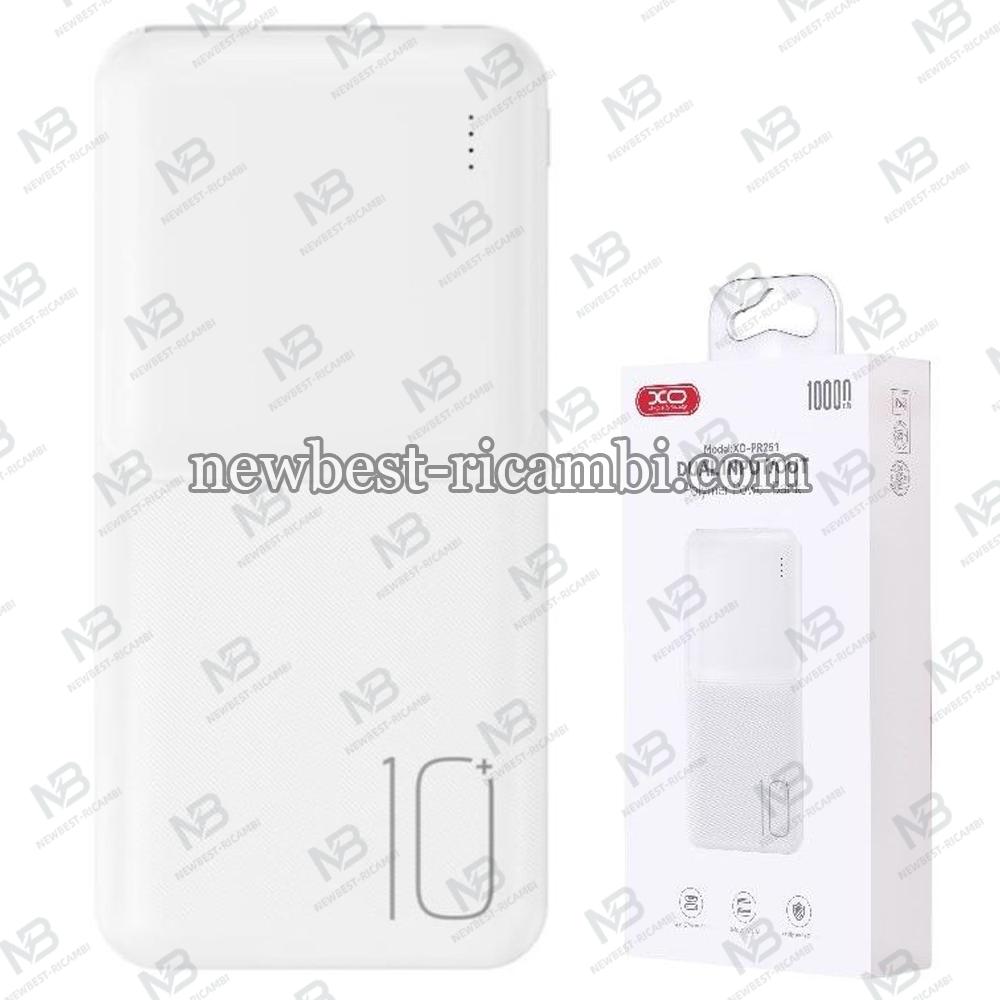 XO Power Bank 10000 mAh White - PR251 In Blister