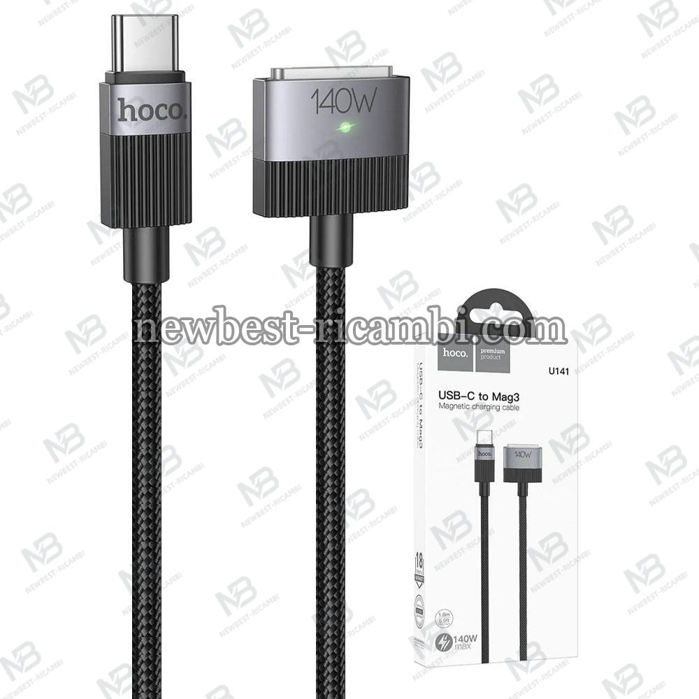 USB-C to MagSafe 3 Charging Cable Hoco U141 140W 1.8m Black in Blister