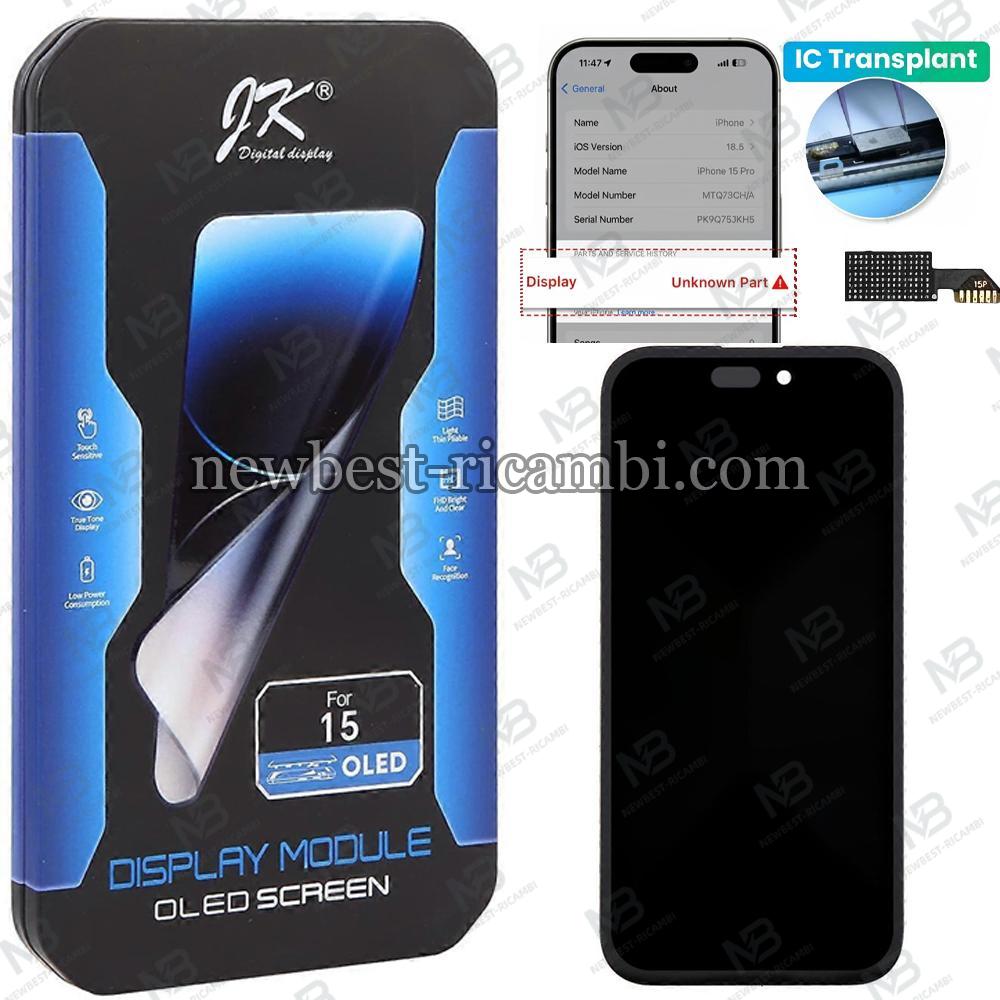iPhone 15 Touch + Lcd + Frame JK Oled Hard Removable IC