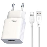 XO 220V 12W USB-A Cable A - Lightling White - L99 In Blister