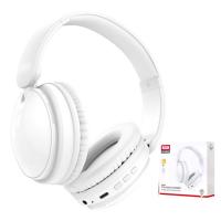 XO HF Bluetooth Overear Crystal Clear White - BE36 In Blister