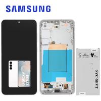 Samsung Galaxy S25 FE S731 Touch + Lcd + Frame White Assembled Service Pack