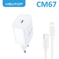 NEWTOP CM67 CARICATORE DA MURO PD 30W CON CAVO LIGHTNING