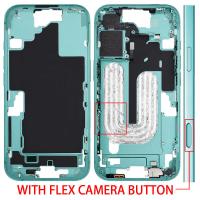 iPhone 16 Plus Middle Frame + Side Key + Flex Camera Button Green
