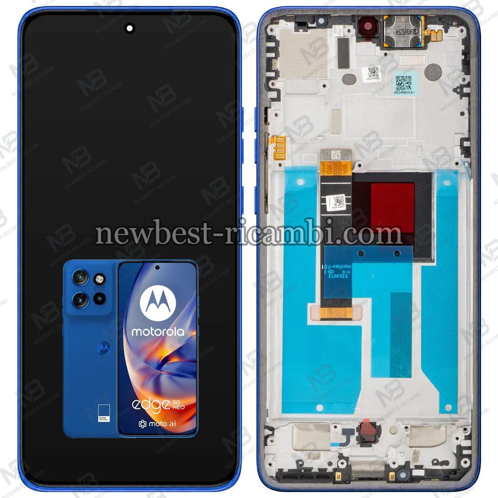 Motorola Edge 50 Neo 5G (XT2409) Touch + Lcd + Frame Blue Original