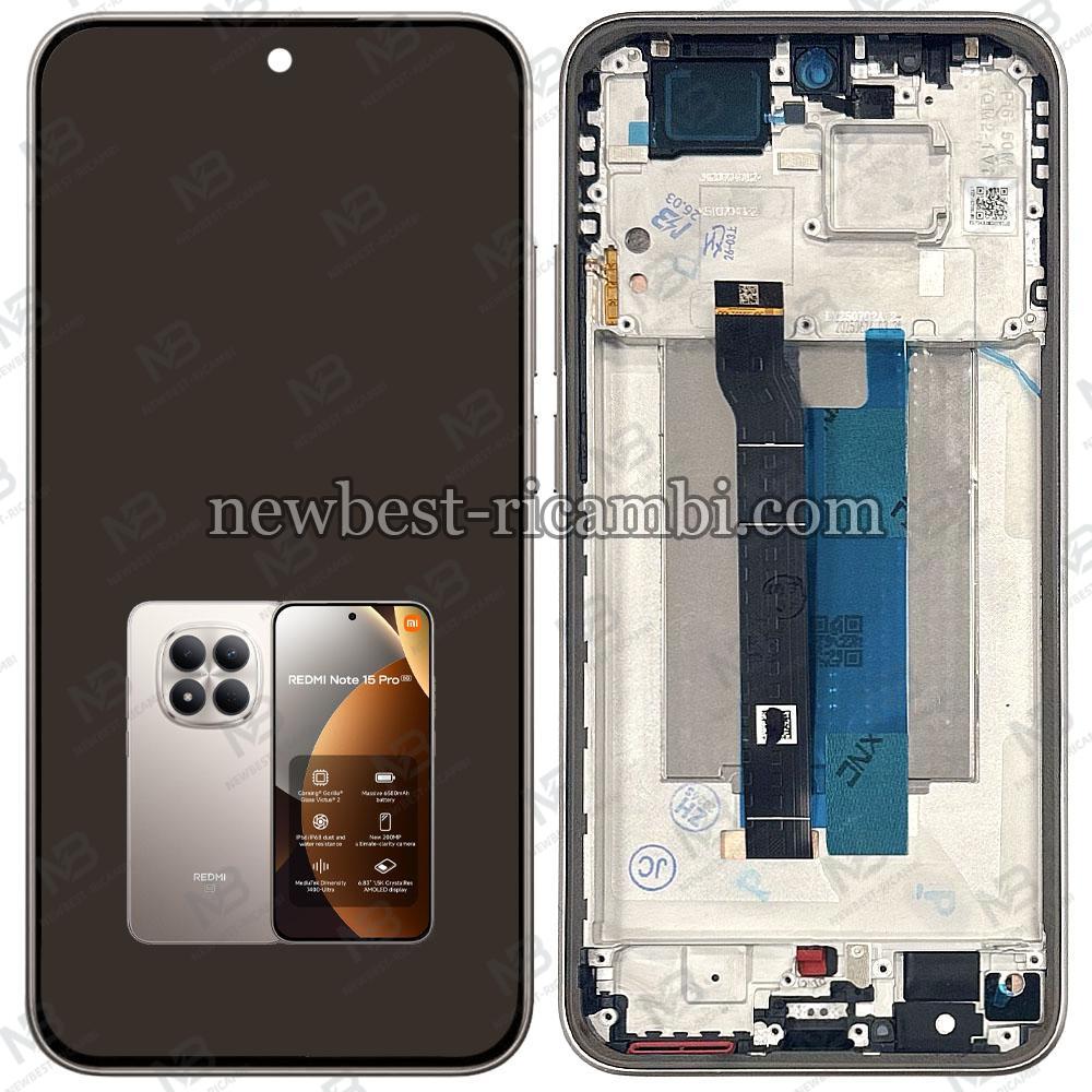 Redmi Note 15 Pro 5G (2025) 25060RABDG Touch + Lcd + Frame Titanium Original