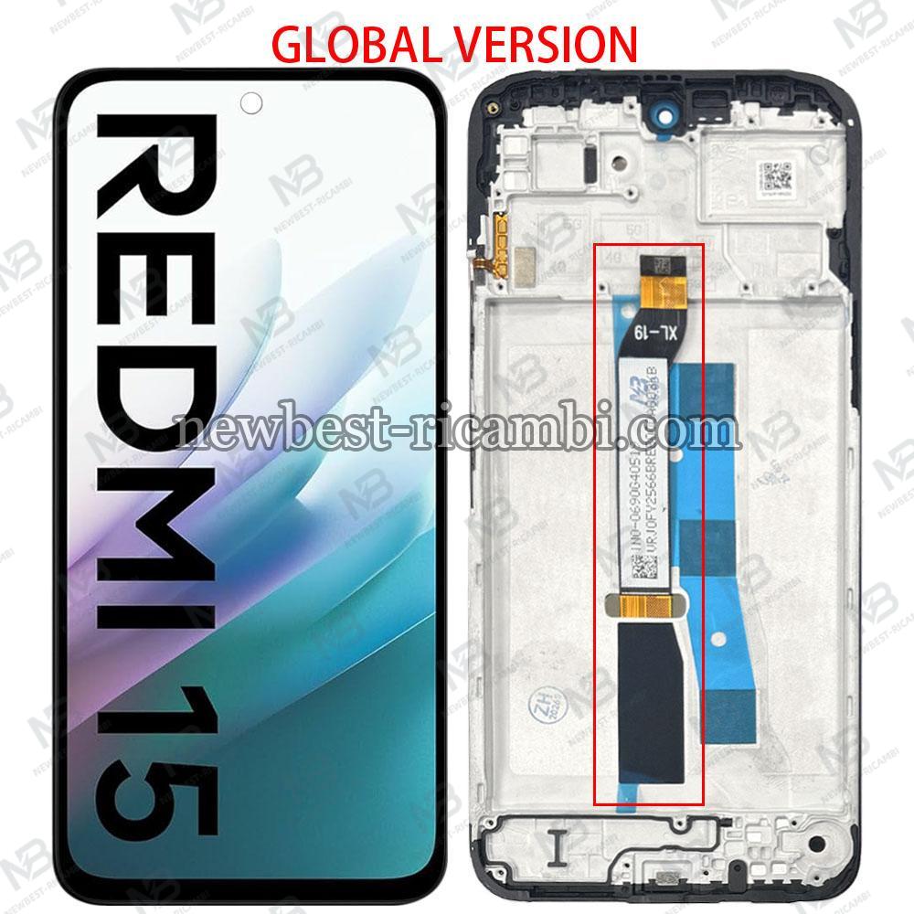 ​Redmi 15 4G (24129PN74G) Touch + Lcd + Frame Black Global Version