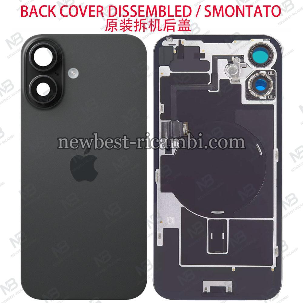 iPhone 16 Back Cover + Frame + Full Flex Black Disassembled Grade A Original
