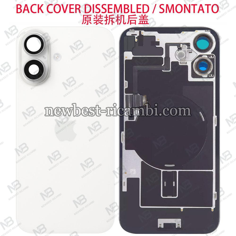 iPhone 16 Back Cover + Frame + Full Flex White Disassembled Grade A Original