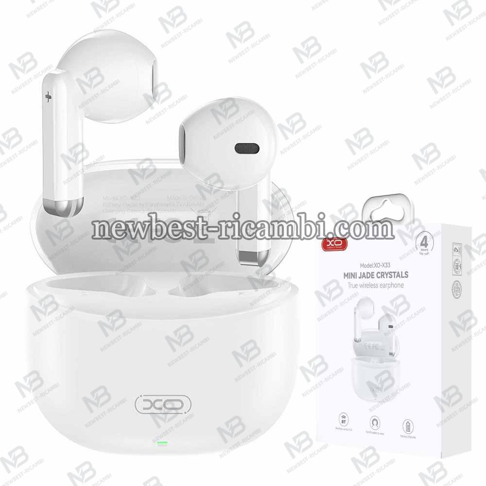 XO DESIGN X33 Wireless Earbuds White in Blister