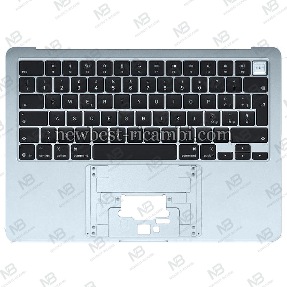 Macbook Air 13.6" (2025) M4 A3240 EMC 8781 Keyboard + Frame Blue Grade A Italian Layout Original