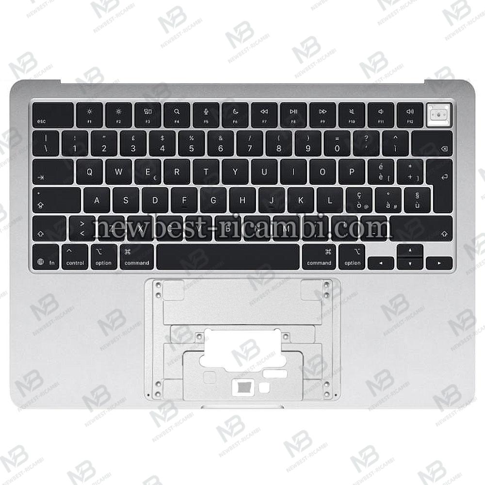 Macbook Air 13.6" (2025) M4 A3240 EMC 8781 Keyboard + Frame Silver Grade A Italian Layout Original