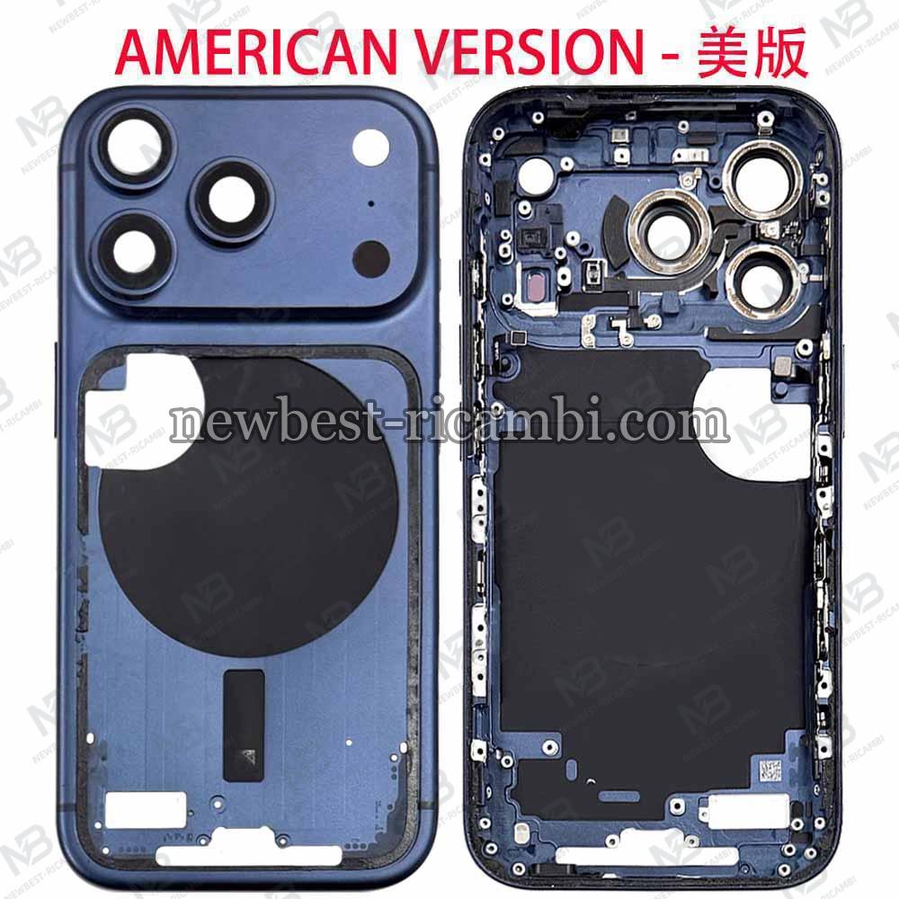 iPhone  17 Pro Middle Frame + Side Key Blue USA Version Disassembled Grade A Original