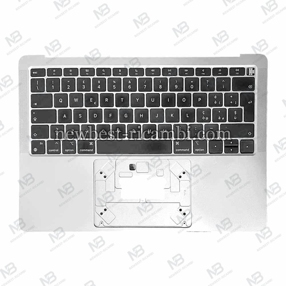 Macbook Air 13" (2018) A1932 EMC 3184 Keyboard+Frame Silver Grade A Italian Layout Dissembled Original