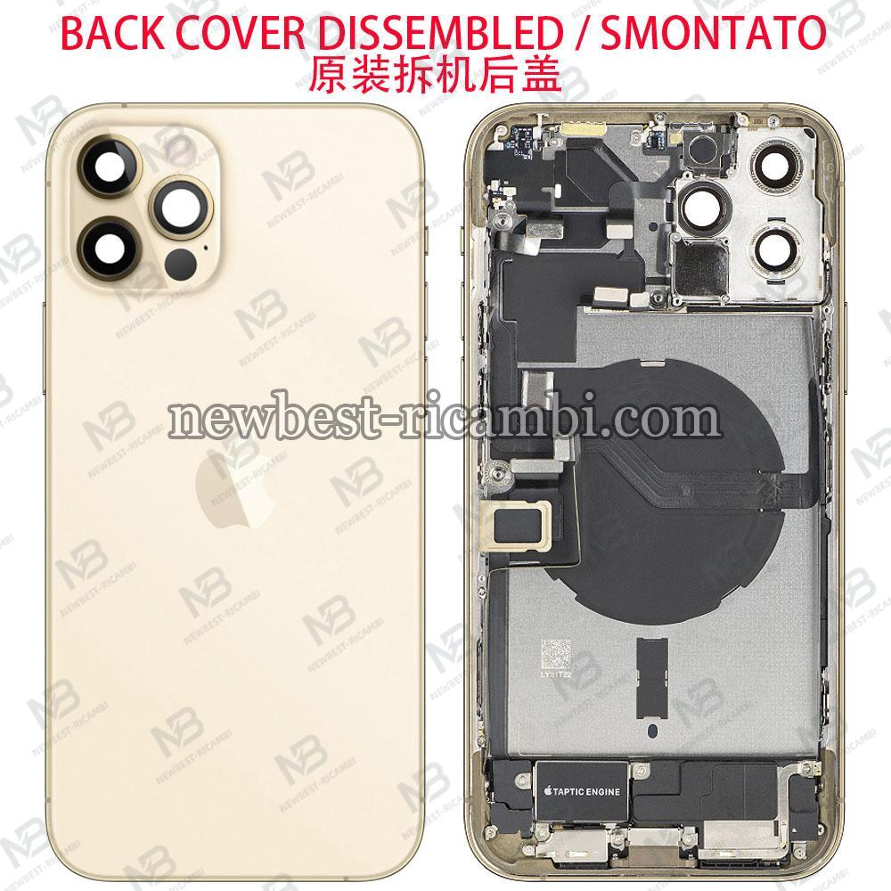 iPhone 12 Pro Max Back Cover + Frame + Full Flex Gold Disassembled Grade A Original