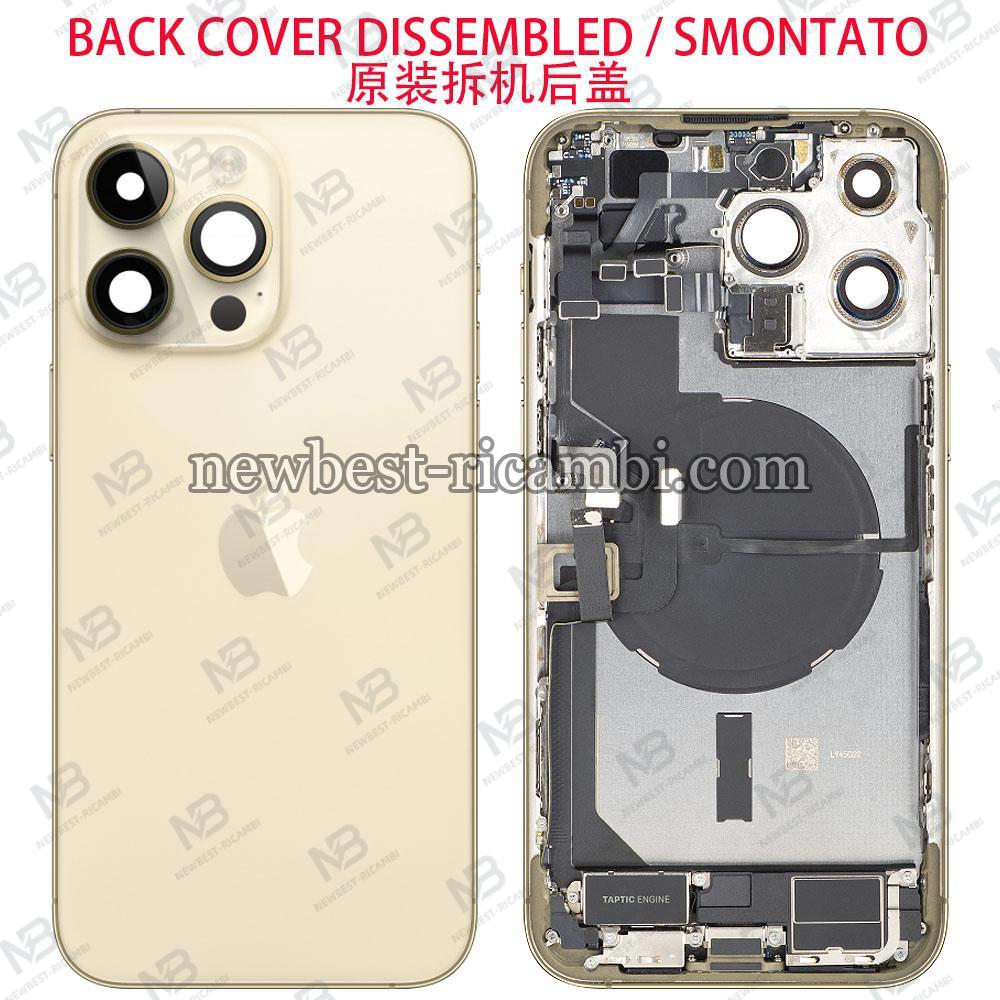iPhone 14 Pro Max Back Cover + Frame + Full Flex Gold Dissembled Grade A Original