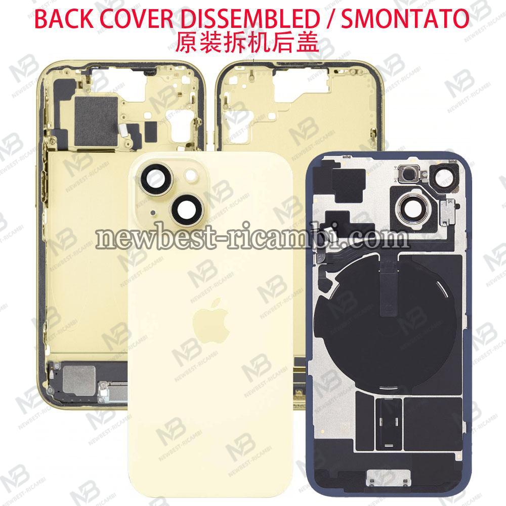 iPhone 15 Back Cover + Frame Full Flex Yellow Dissembled Grade A Original
