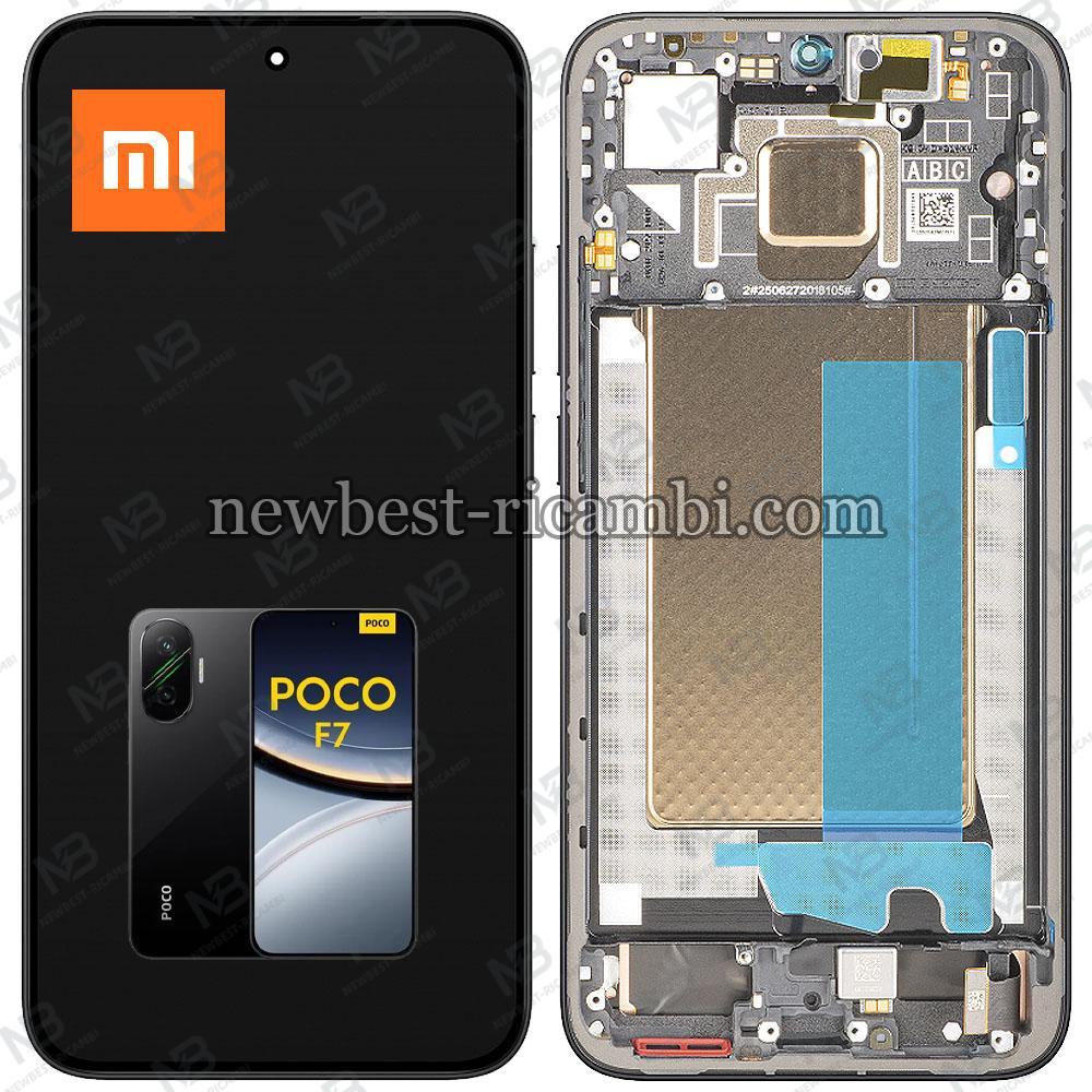 Xiaomi Poco F7 5G (25053PC47G / 25053PC47I) Touch + Lcd + Frame Black Service Pack