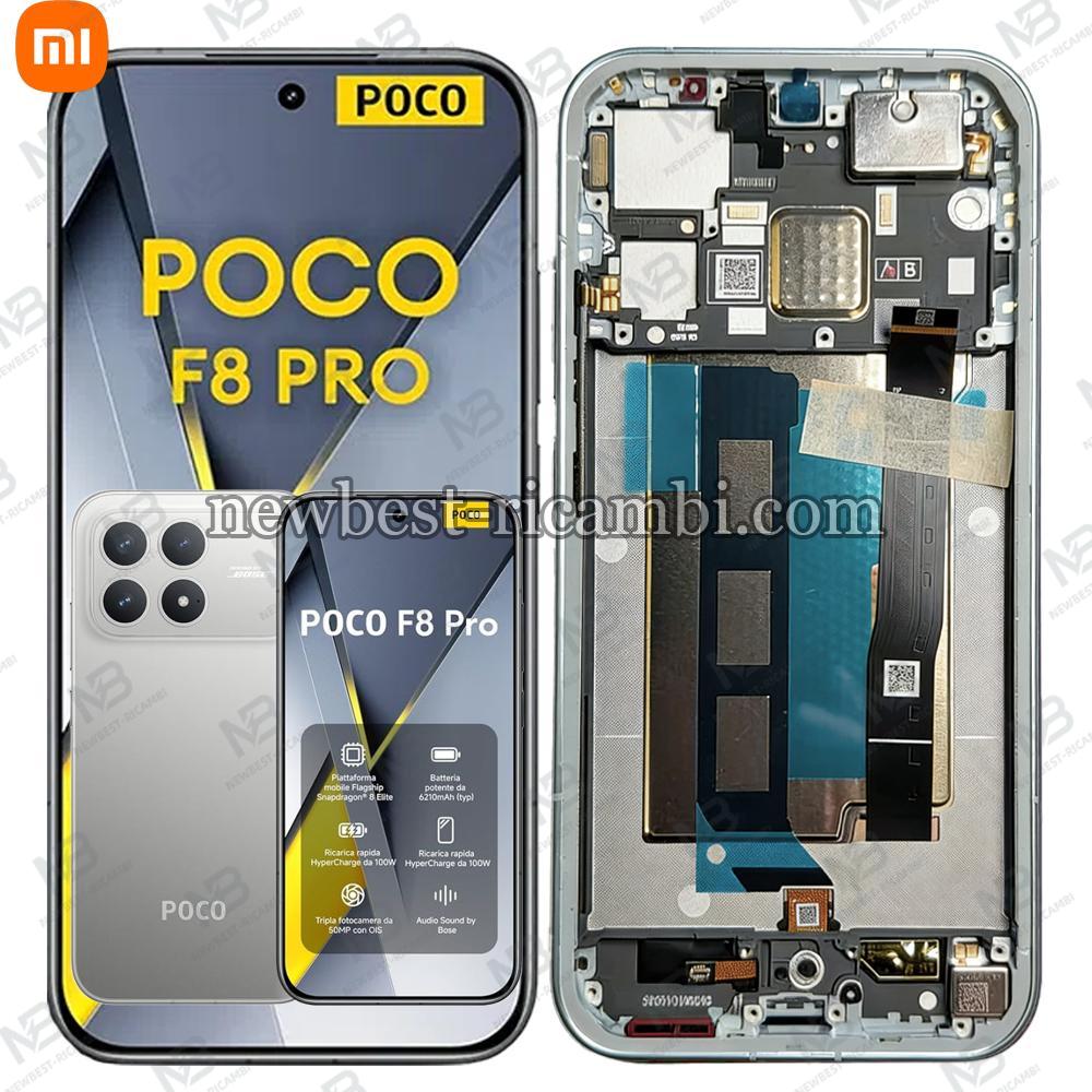 Xiaomi Poco F8 Pro 5G Touch + Lcd + Frame Titanium Silver Service Pack