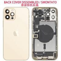 iPhone 12 Pro Max Back Cover + Frame + Full Flex Gold Disassembled Grade A Original