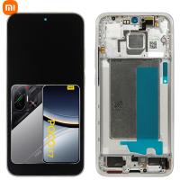 Xiaomi Poco F7 5G Touch + Lcd + Frame Silver Service Pack