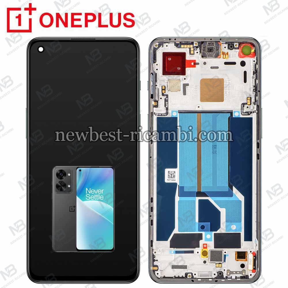 OnePlus Nord 2T 5G Touch + Lcd + Frame Grey Black Service Pack