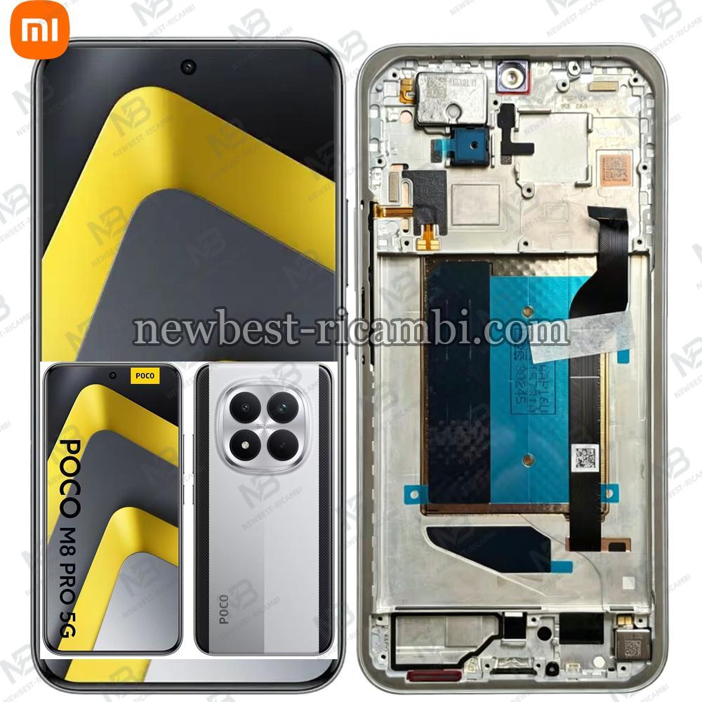 Xiaomi Poco M8 Pro 5G Touch + Lcd + Frame Silver Service Pack