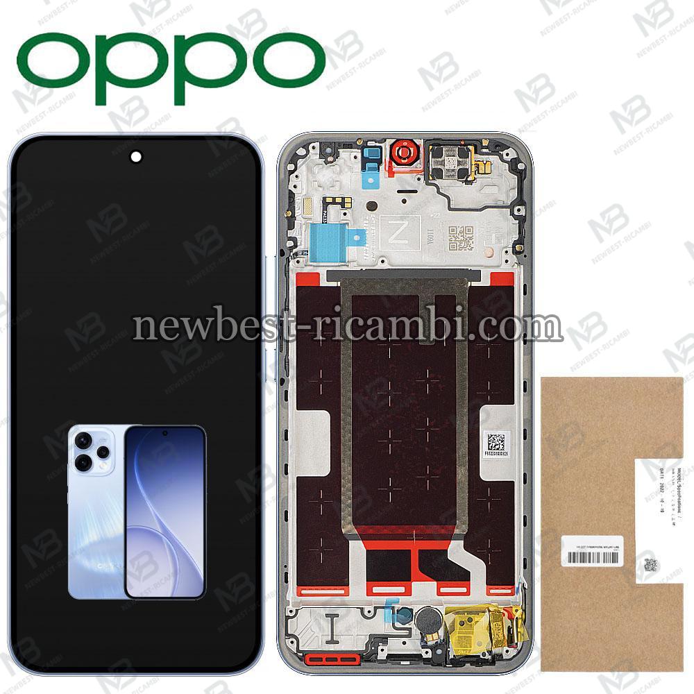 Oppo Reno 15 F 5G (CPH2801) Touch + Lcd + Frame Aurora Blue Service Pack