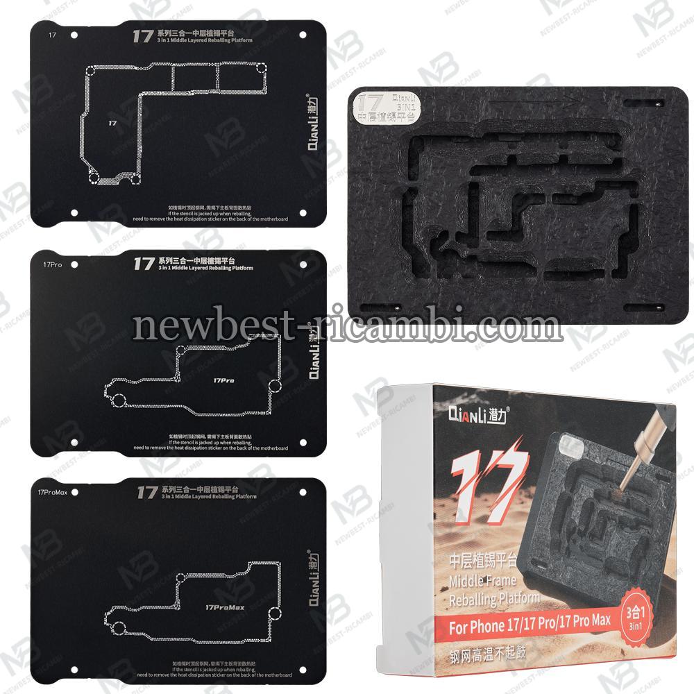 3in1 Middle Frame Reballing Platform For iPhone 17 / 17 Pro / 17 Pro Max