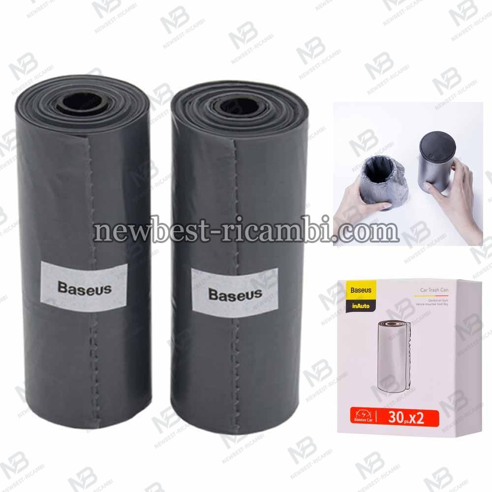 ​Plastic Garbage Bag for Car Trash Bin Baseus Gentleman Style 60-Pack Black CRLJD-0G