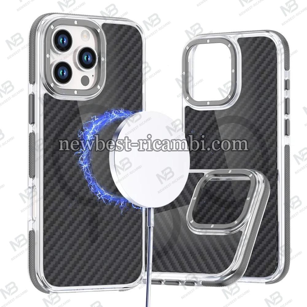 Case for Samsung S26 Fiber compatible with MagSafe Gray In Blister