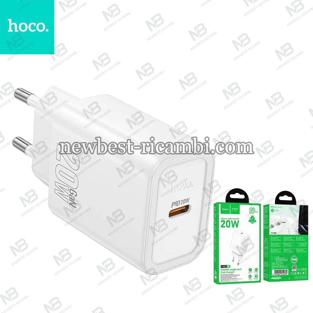 Phone charger Hoco USB C QC PD 20W N60 white In Blister