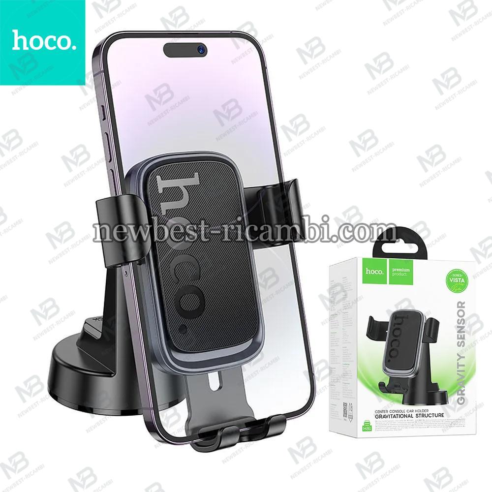 Gravity car phone holder Hoco dashboard H81 black and gray In Blister