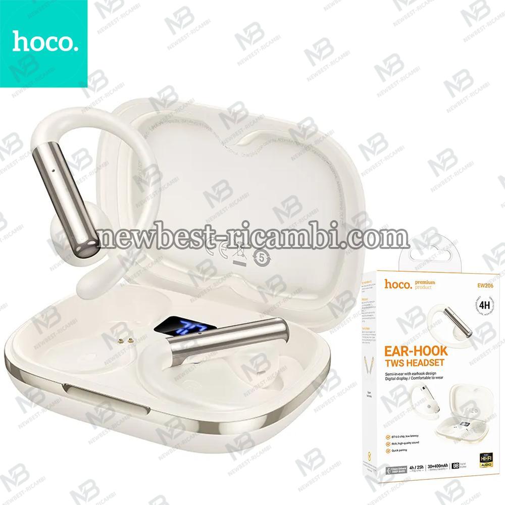 Wireless earphones Hoco TWS EW206 milky white In Blister