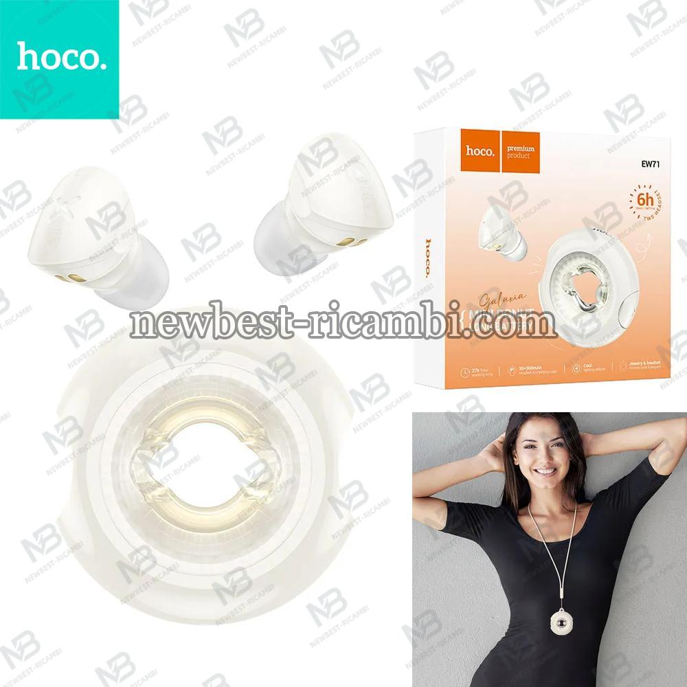 Wireless earphones Hoco TWS EW71 milky white In Blister