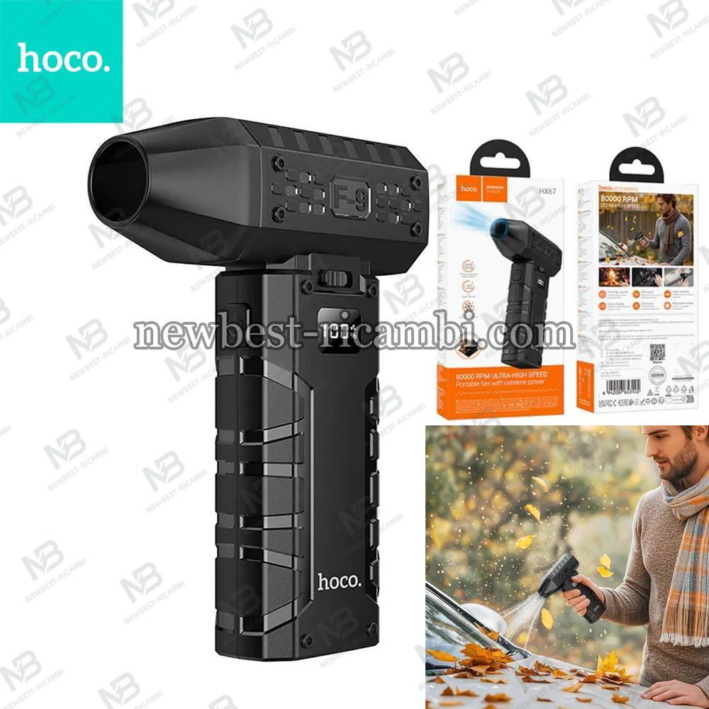 Portable fan Hoco super fast HX67 black In Blister