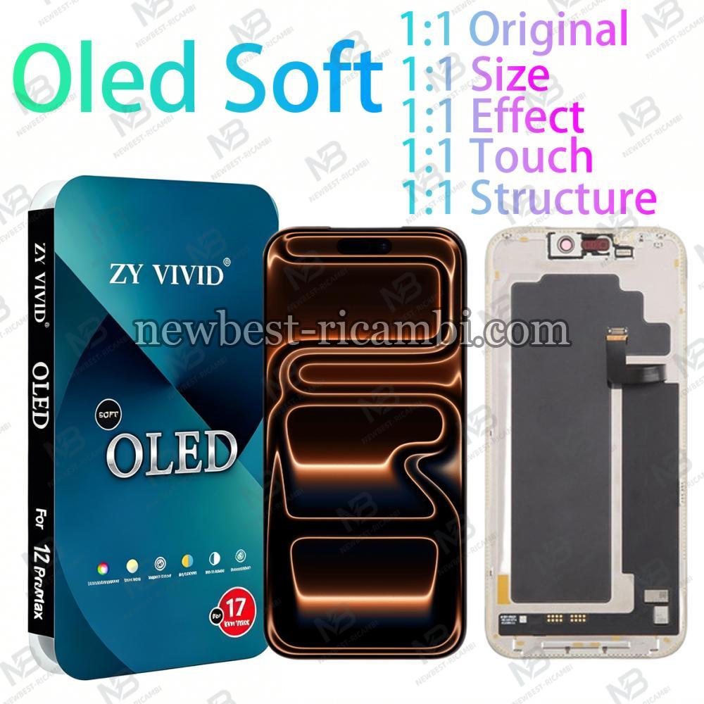 iPhone 17 Pro Max Touch+Lcd+Frame Black ZY Oled Soft 1:1 Vs Ori COF
