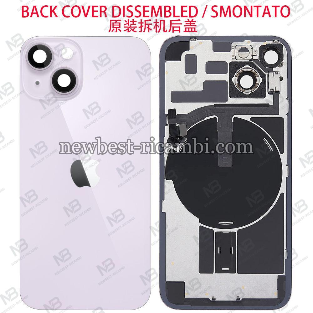 iPhone 14 Back Cover + Wireless Charge + Flex Flashlight Purple Disassembled Grade A Original