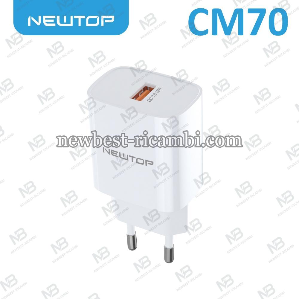 NEWTOP CM70 CARICATORE DA MURO QC3.0 18W