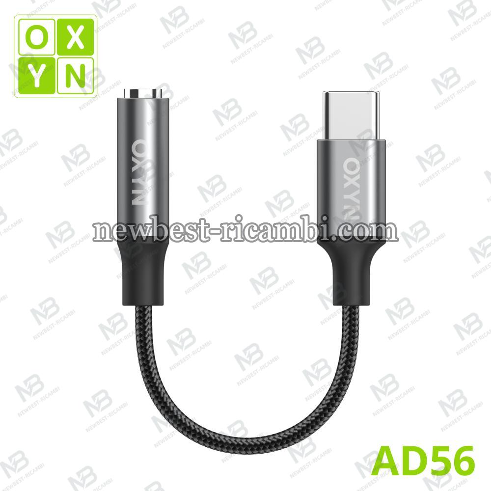 OXYN AD56 ADATTATORE DA TYPE-C M A JACK 3.5MM F CUFFIE