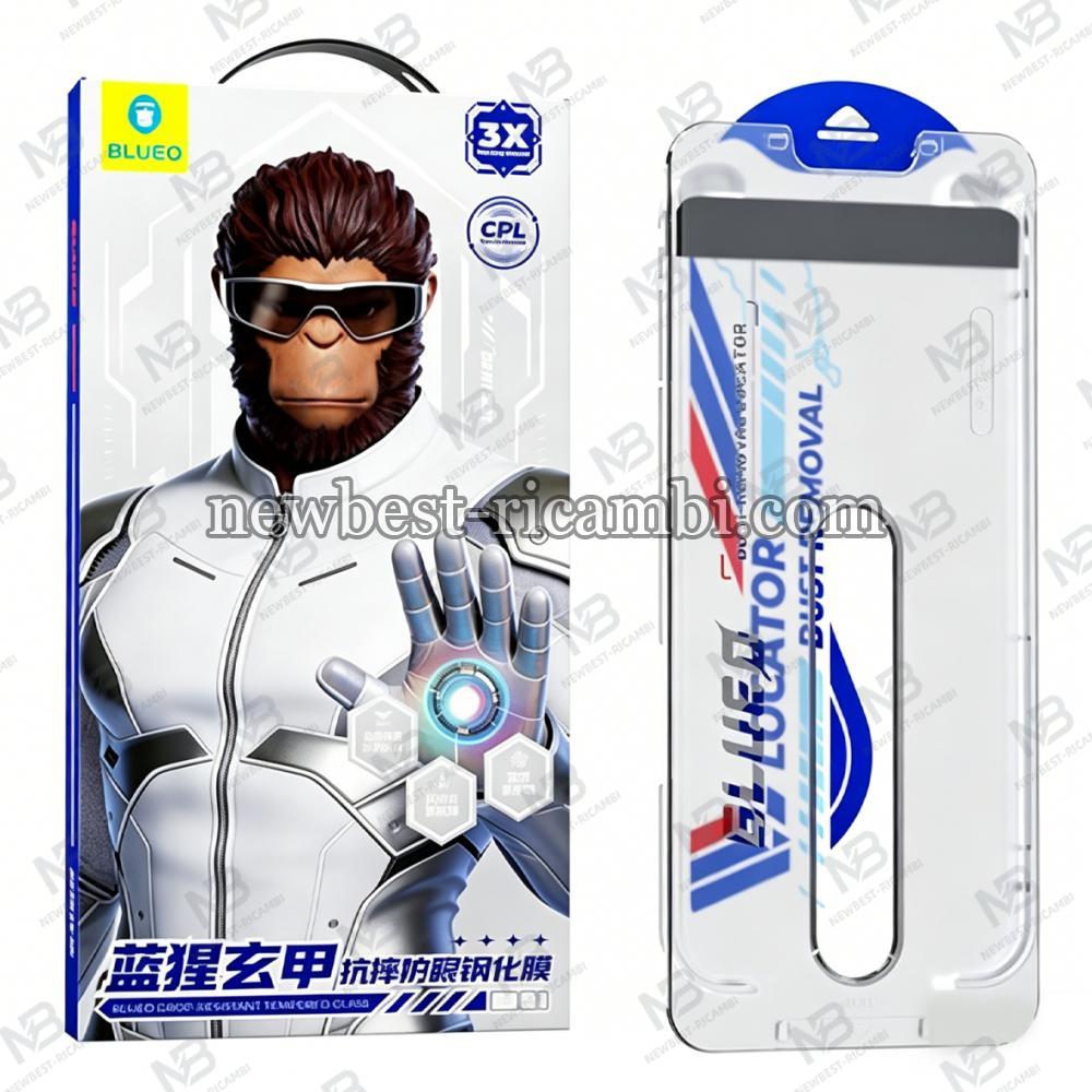 Blueo DROP-RESISTANT TEMPERED GLASS WITH APPLICATOR BL108 iPhone 16 Pro / 17 / 17 Pro Black In Blister